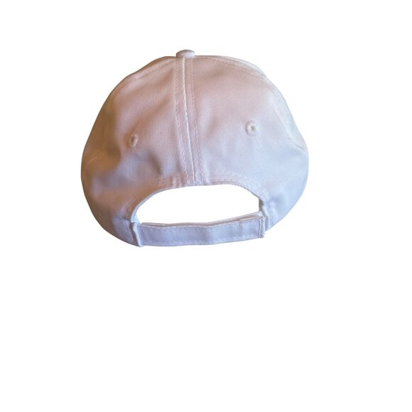 White Baseball Cap "America Est. 1776" Made In USA Adjustable Strap Patriotic - Picture 3 of 5